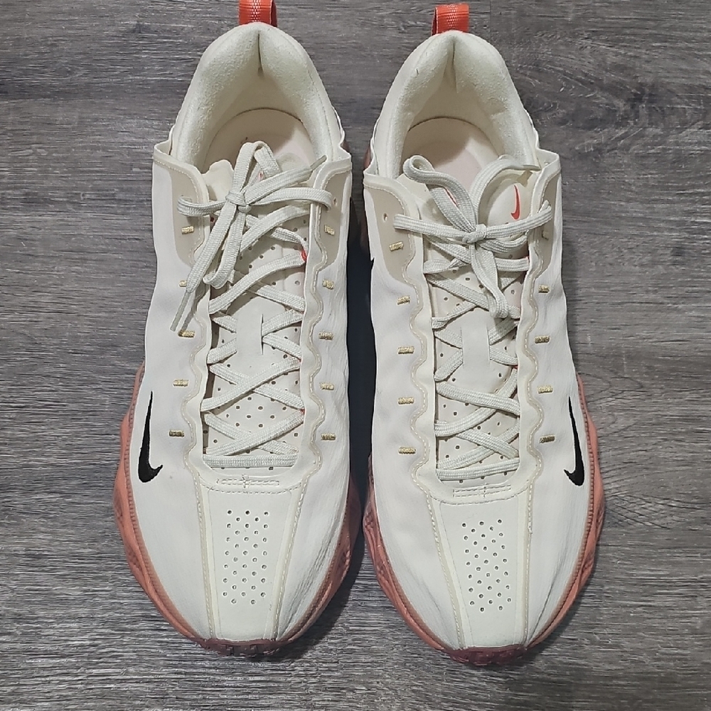 Nike White and Red Athletic Shoes